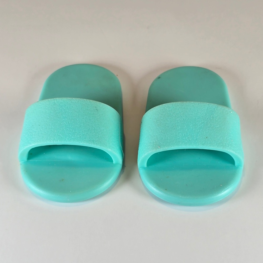 Fits 18" Dolls Teal Slide Sandals American Girl Our Generation Doll Accessories‎
